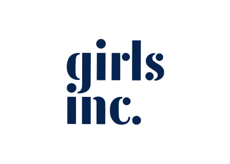 Stylized text that says girls inc.